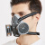 HKFZ防毒面具化工气体喷漆面罩甲醛异味防烟工业防尘农药活性炭口鼻罩 2个滤毒盒