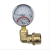 地暖打压表地热分水器测压表1分2分双显温度压力表管道安装表 成套+2分双显压力表