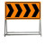 定制适合定制 前方施工 注意安全 可折叠反光道路施工标志牌 警示牌 交通定制 前方施工车辆慢行 120*40*100