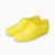 普力捷 短筒雨鞋加厚防滑防水黄色胶鞋996低帮黄色（没加棉）37