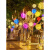 挂树藤球灯户外防水led灯串街道亮化创意满天星圆球铜线装饰彩灯 藤球灯 紫色30厘米 紫光X