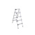 洋蝲蝲 铝合金人字折叠梯 1.5米 单位：个