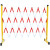 定制定制加厚款玻璃钢伸缩围栏管式绝缘隔离带护栏电力施工学校加油站 1.2*2.5米红白色