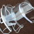 簌禧40塑料透明口罩餐饮口罩酒店餐厅厨房厨师口罩防雾防口水飞沫口罩 白边口罩 30只