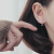 七妹S925银猫咪小铃铛耳钉女清新可爱小众耳环简约镂空小巧耳饰少女款 S925银耳钉(银色)一对。配银耳堵 款式