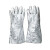美康（meikang） 隔热手套 铝箔耐1000度高温 防烫隔热手套 长38cm MKP-0501 银白 