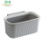 卫洋 WYS-1582 挂式厨余垃圾桶 小号灰色 厨房卫生间纸篓