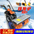 小型手推式扫雪机多功能全齿轮抛雪机物业除雪环卫滚刷清雪机 浅灰色_轮式雪铲