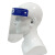 面屏隔离PET双面防雾成人儿童透明 防护面罩 成人蓝色(单个装)(10个起拍)