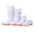 HKFZ卫生靴大码白色雨鞋厂工作雨靴防滑防油耐酸碱厨师水鞋 白色高度38cm左右 36