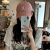 MINISO名创优品粉色棒球帽子女2022夏季韩版时尚百搭字母R 米白色  可调节(54-58cm)一般都能戴