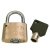 雨素 挂锁 小锁 铜电力表箱锁 防盗锁 门锁柜子锁 锁梁内高30mm