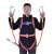 定制适用安全带工地施工保险带高空作业安全带全身五点式攀岩安全 国标白色单小钩2米