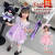 迪士尼（Disney）美乐蒂库洛米丽塔小女孩lolita连衣裙女童2024夏季新款儿童装裙子 紫色裙+裙撑+发箍+斜挎包+手杖 100(身高90-100cm年龄3-4岁)