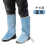 ZUIDID电焊护膝电焊工防护装备护脚套脚盖防烫护鞋罩护腿套护具劳保 蓝色反绒中长款33cm高