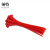 须特（XUTE)自锁尼龙扎带捆绑带塑料卡扣强力桌面束线带塑料彩色大号长捆绑包 尼龙扎带8*400（红色宽7.6mm）100根/包