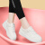 莱卡金顿（LAIKAJINDUN）2024春季新款女鞋熊猫款撞色设计经典板鞋通勤工作百搭小白鞋 556-1米白 35