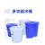 大水桶 大号加厚塑料圆桶超大容量水桶储水级酿酒发酵带盖胶桶JYH 升级加厚50L 蓝无盖(装70斤水)