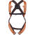 代尔塔 501012攀爬安全带 防坠落高空作业 胸部背部双挂点
