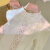 女童秋季T恤2-12岁小女孩宝宝新款长袖春秋装中小童花边领白色打底镂空上衣洋气百搭 米白色 160 cm
