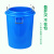 越越尚  加厚塑料水桶食品级饮用水桶工业储水塑料圆桶厨房大号垃圾桶  白色无盖50L  YYS-ST-207