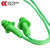 成楷科技 CKE-2043 TPR圣诞树带线耳塞 工业睡眠睡觉 降噪隔音32dB 独立包装 绿色50副