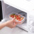 茶花冰箱收纳盒水果保鲜盒专用厨房塑料方形冷冻食品密封盒 560ml 橙色