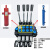 叉车铲车环卫车垃圾提升机液压分配阀微动开关行程限位开关分配器 4路阀（一单三双）