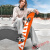 仁咸滑板初学者板儿童双翘四轮闪光女生男6一12岁滑板车 orange+刷街闪光轮4个