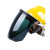电焊面罩安全帽式支架面屏防护冲击头戴式焊帽工烧氩弧焊接 单独铝合金支架1个