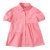 宝衣鹿女童夏季短袖衬衫裙2024新款儿童夏款洋气纯色上衣女宝宝夏款裙子 cm粉红色码 90