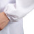 适用于白大褂工作服厂服实验室工装卫生服制服定做男女长袖印字刺绣 松紧袖口 M/165
