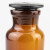 海斯迪克 玻璃广口试剂瓶 加厚密封磨砂大口样品瓶 透明250ml