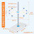 铁架台实验室固定夹铁三环冷凝管夹三爪夹十字夹试管烧瓶烧杯夹夹子支架滴定台蝴蝶夹玻璃仪器 大理石滴定台高610mm杆径10mm+塑料蝴蝶夹