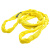 涤纶环形柔性吊带圆形起重吊带123T50吨100吨吊装带吊绳吊车 1吨周长5米直长2.5米
