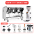 OVOZI格商米莱用双头咖啡机CRM3120C意式半自动多锅炉咖啡奶茶店大型 白色+伽利略q18套装
