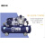 鸣固 空压机 220V工业型气泵皮带式空气压缩机蓝配银W-0.36/8(单相）3KW（整机四件套+F30钉枪+机油）