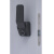 定制适用房门锁通用型卧室内门黑色锁具门把手旧门换锁ZS3814 银色(钥匙开锁款） 35-50mm向外带钥匙