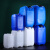 ReLAB加厚料塑料废液桶蓝色白色塑方桶化工方桶堆码桶分装桶实验室耐酸碱废液桶5L/10L/25L 30L废液桶（半透明）B款 含内盖