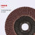 上陶鲸 钢材抛光轮 百叶片 磨具抛光轮 角磨机百叶轮 （红砂100mm120目） 