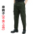 谋福 工作服男装宽松套装 电焊工装男士劳保服耐磨 帆布绿色裤子 190可穿175--190斤 