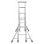 兴航发 XHF-LCR300 铝合金槽型人字梯子 3米铝合金人字梯承重100KG加厚梯子 折叠便携铝工程梯