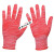 手套干活用的 夏季薄款尼龙线 透气工作耐磨手套劳保弹力 红色尼龙手套(36双) S