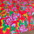 荣淘被面东北大花布老式被子被套布料被面大传统包边棉被结婚用 花开富贵布料2米 规格155x200