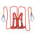 礼丝汀高空作业安全带保险带空调安装专用高安全绳电工腰带五点式安全带 国标单大钩3米带绑腿
