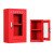康迪普 微型消防站消防柜工地户外移动应急灭火箱展示柜 款式六 1*0.5*1.8 红色