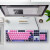 罗技（Logitech） K845机械键盘 有线键盘 全尺寸办公键盘 游戏电竞发光键盘 吃鸡英雄联盟 【女孩礼物心动之选】 K845【My makeup bag】- 青轴