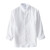 歌世爵七分袖亚麻衬衫男士夏季麻布男装棉麻半袖衬衣纯色麻料上衣 白色 XXL