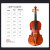 木棉花小提琴V008成人练习考级手工实木初学者专业级儿童入门小提琴初学 V008经典畅销款 1/2 身高135cm左右适用