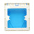 飞雕开关插座防水盒 86型蓝色透明通用防溅盒面盖 防水罩（仅暗装用不含插座）
